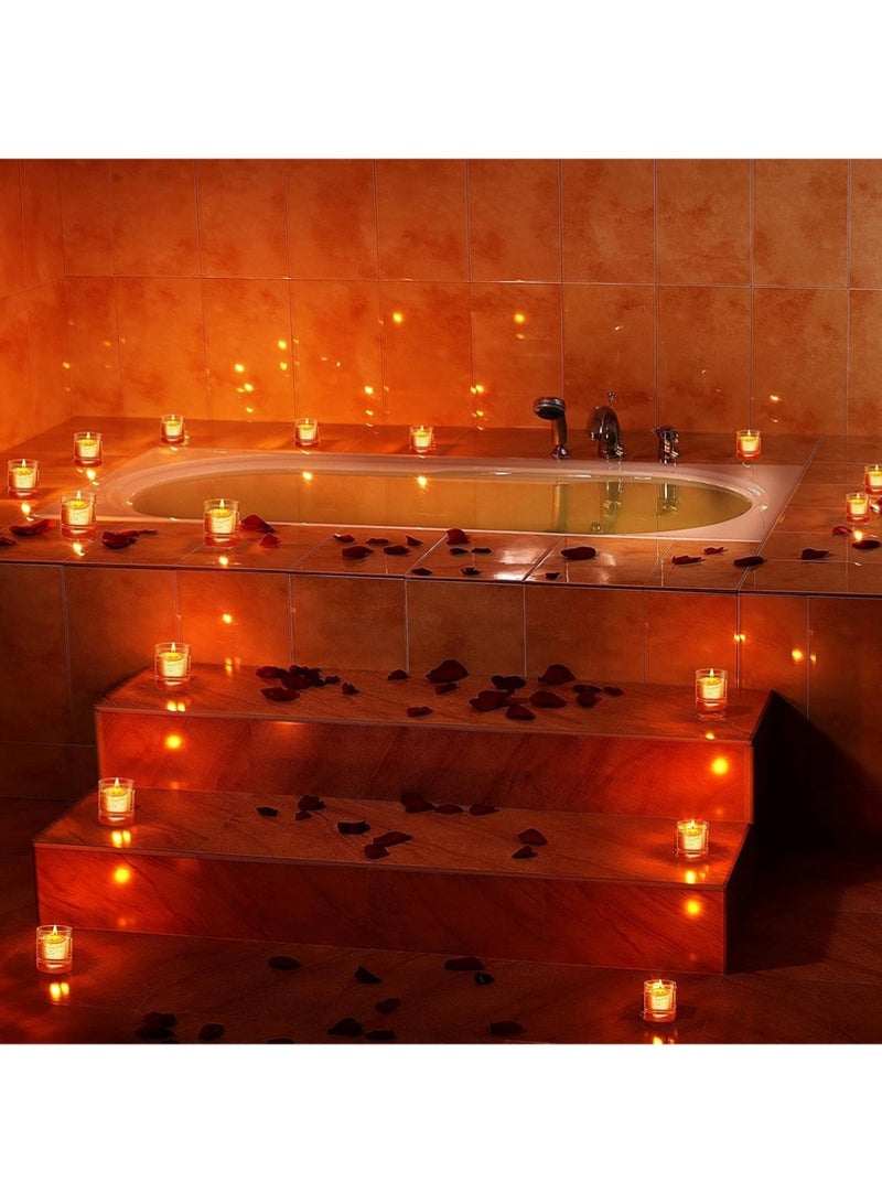 YOUGE 12Pcs 1.5'' Unscented Floating Candles for Centerpieces Floating Warm Tealights Candles Floating Candles for Wedding Party Decoration (White) - Image 3